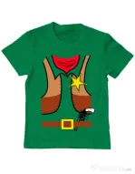 Tricou ADLER copil Cowboy Suit 1 Verde mediu