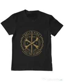 Tricou ADLER copil Cross Bones Negru