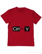 Tricou ADLER copil Ctrl Paste Rosu
