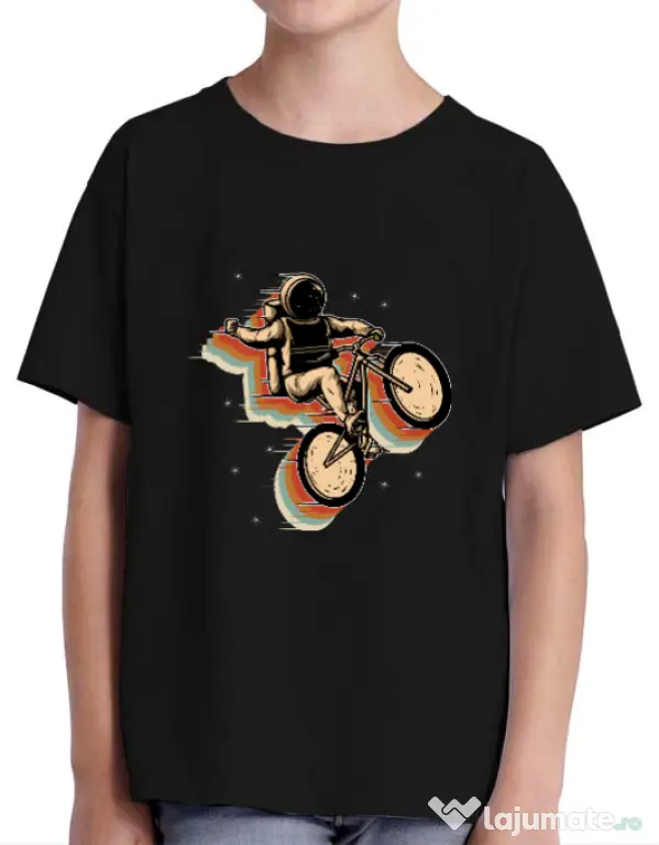 Tricou ADLER copil Cycling space Negru