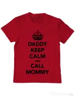 Tricou ADLER copil Daddy keep calm Rosu