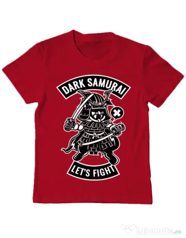 Tricou ADLER copil Dark samurai Rosu