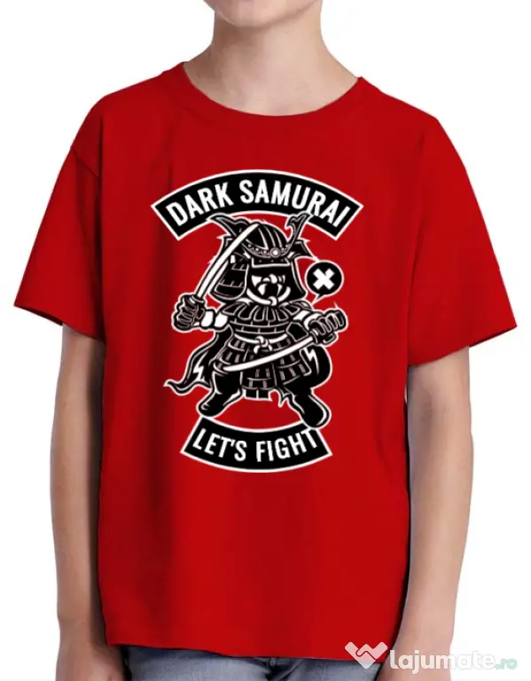 Tricou ADLER copil Dark samurai Rosu