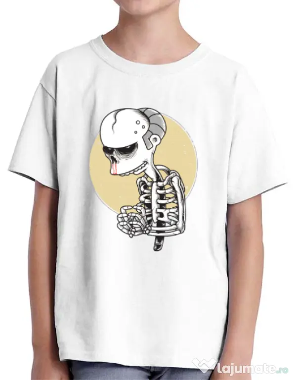 Tricou ADLER copil Death of Grandfather Alb