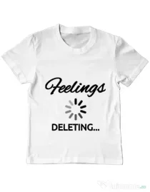 Tricou ADLER copil Deleting feelings Alb