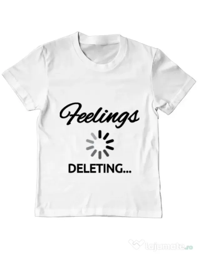 Tricou ADLER copil Deleting feelings Alb
