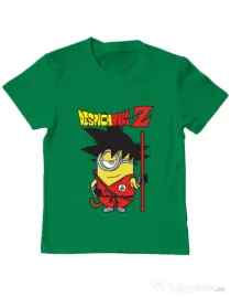 Tricou ADLER copil Despicaball Z Son Goku Verde mediu