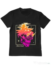 Tricou ADLER copil Distorted Negru