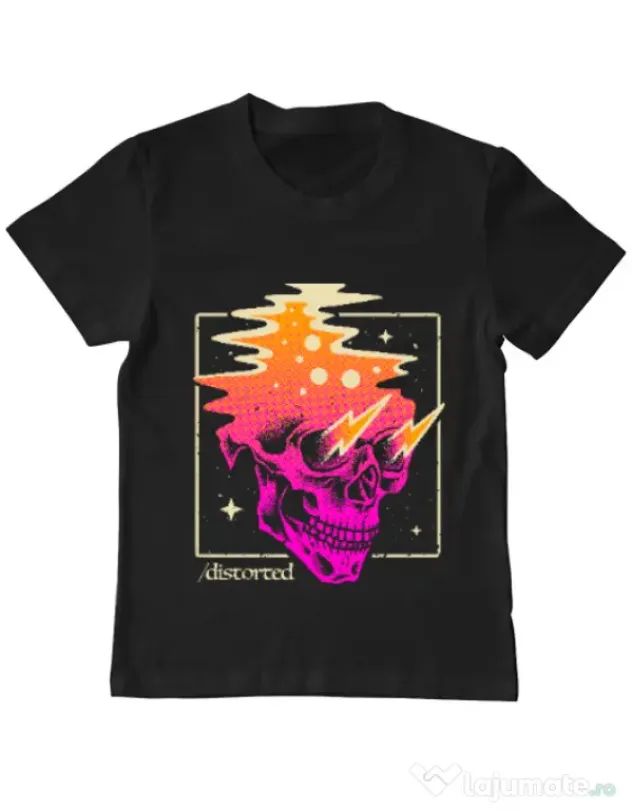 Tricou ADLER copil Distorted Negru