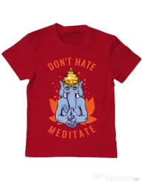 Tricou ADLER copil Don’t hate Rosu