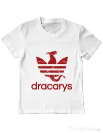 Tricou ADLER copil Dracarys Alb