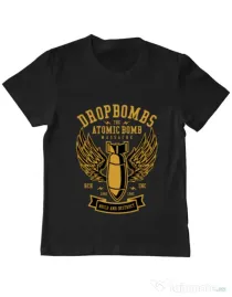Tricou ADLER copil Dropbombs Negru