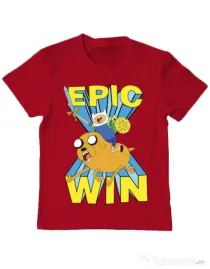 Tricou ADLER copil Epic win Rosu