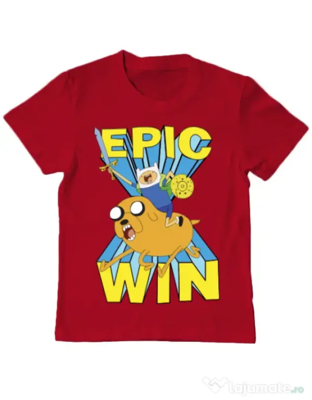 Tricou ADLER copil Epic win Rosu