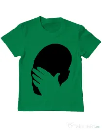 Tricou ADLER copil Facepalm Verde mediu