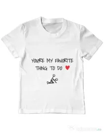 Tricou ADLER copil Favorite thing Alb