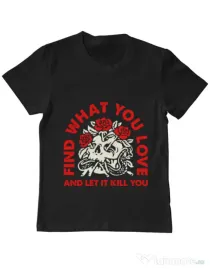 Tricou ADLER copil Find what you love Negru