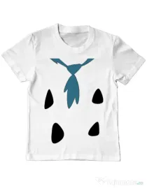 Tricou ADLER copil Flinstone costume Alb