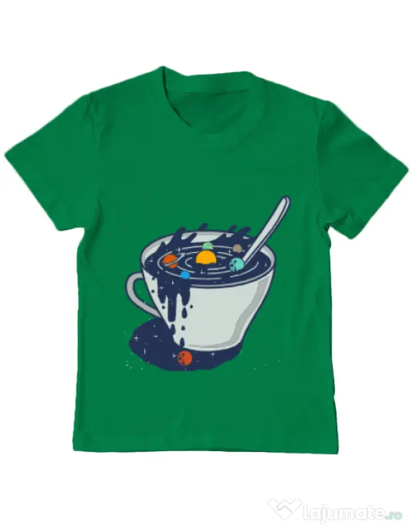 Tricou ADLER copil Galaxy mug Verde mediu
