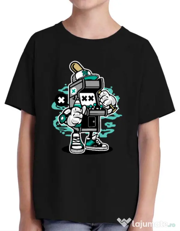 Tricou ADLER copil Game On 2 Negru