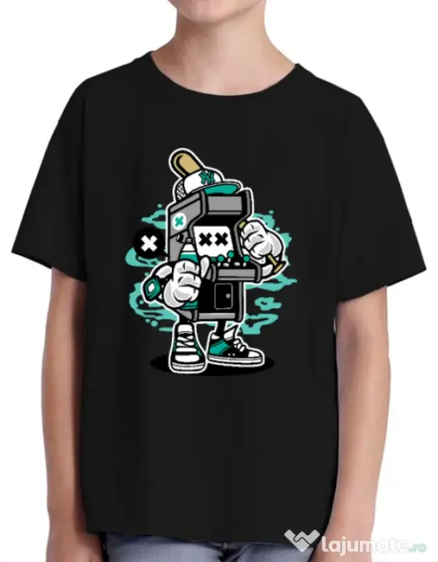 Tricou ADLER copil Game On 2 Negru