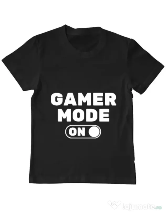 Tricou ADLER copil Gamer mode on Negru