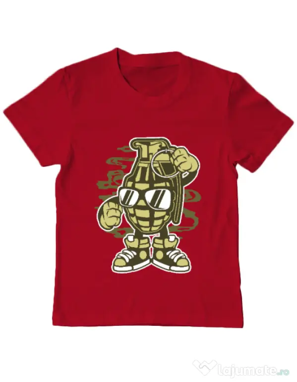 Tricou ADLER copil Grenade Rosu