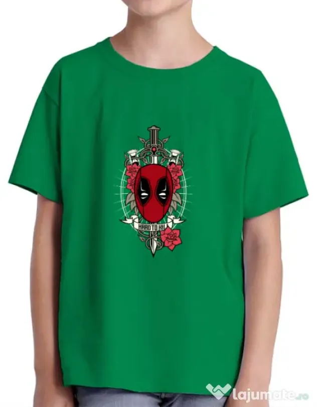 Tricou ADLER copil Hard To Kill Verde mediu