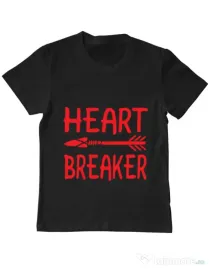 Tricou ADLER copil Heart breaker Negru