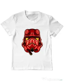 Tricou ADLER copil Helltrooperboy Alb