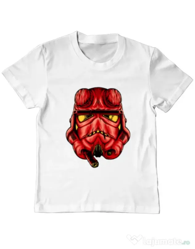 Tricou ADLER copil Helltrooperboy Alb