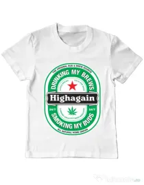 Tricou ADLER copil Highagain Alb