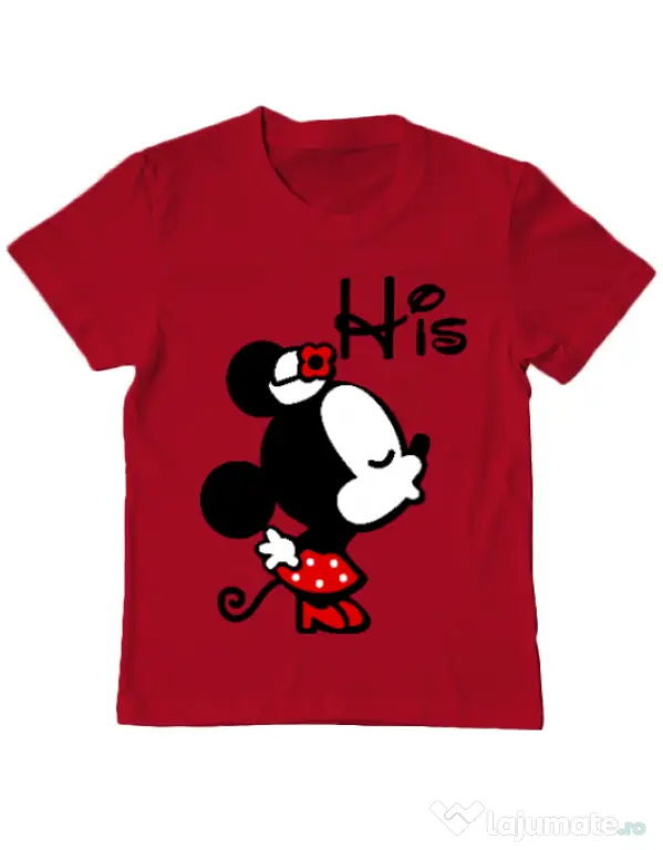 Tricou ADLER copil His Minnie Rosu