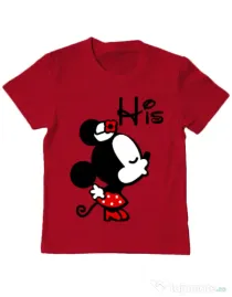 Tricou ADLER copil His Minnie Rosu