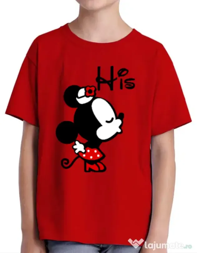 Tricou ADLER copil His Minnie Rosu