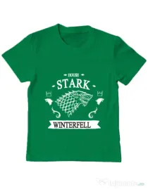 Tricou ADLER copil House Stark Verde mediu