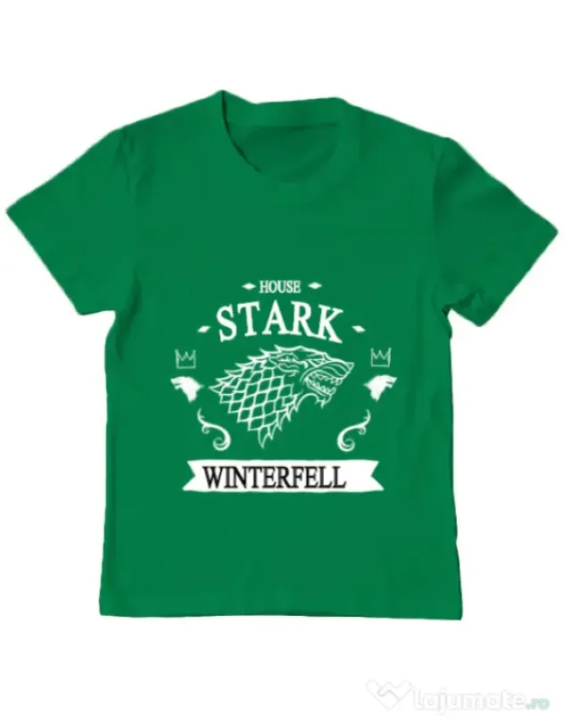 Tricou ADLER copil House Stark Verde mediu