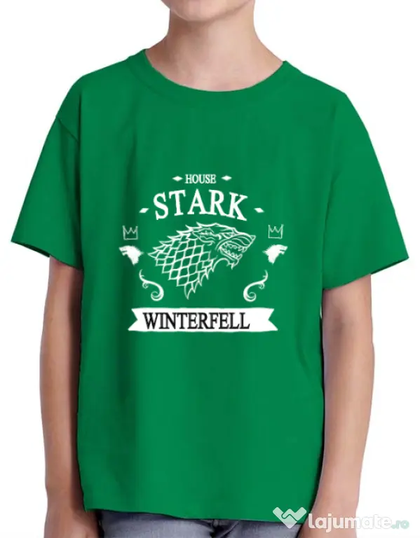 Tricou ADLER copil House Stark Verde mediu