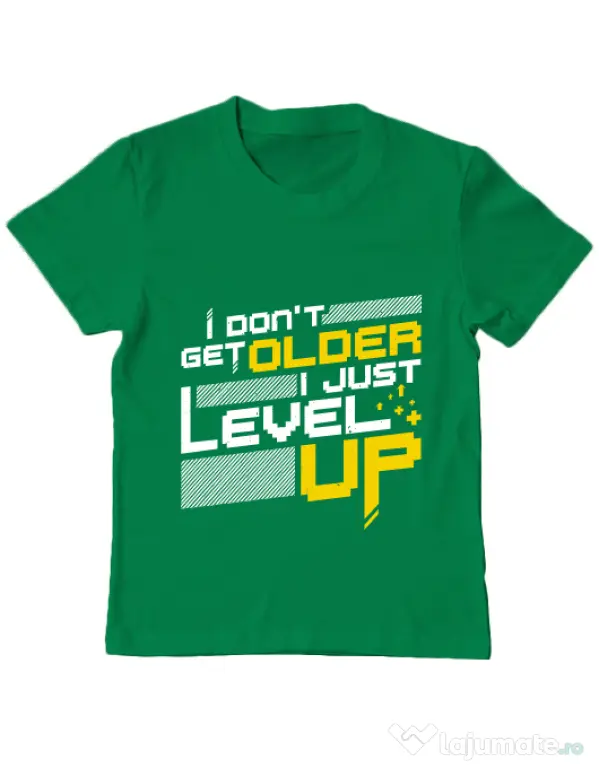 Tricou ADLER copil I dont get older Verde mediu