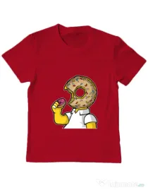 Tricou ADLER copil I Like Donut Rosu