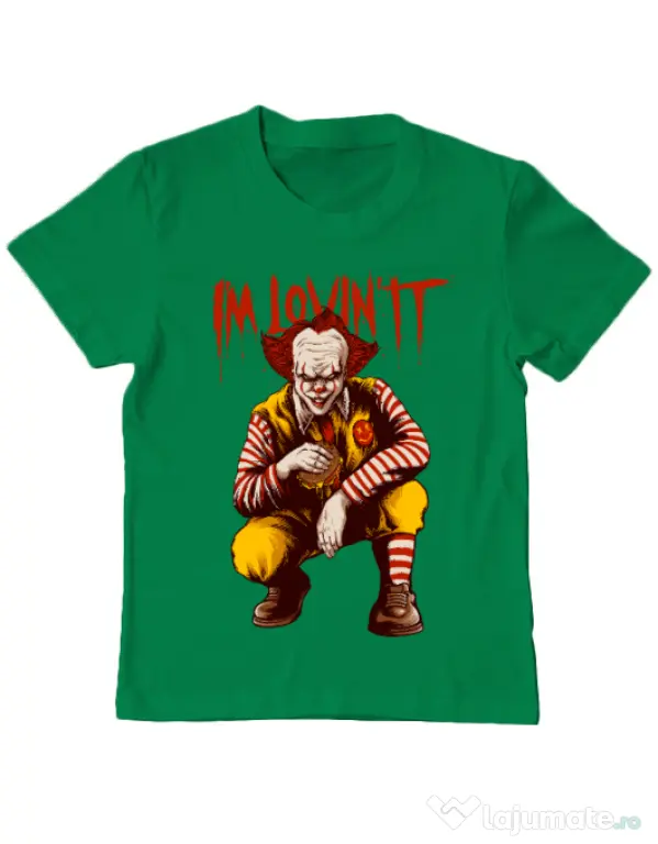 Tricou ADLER copil I'm Lovin IT Verde mediu