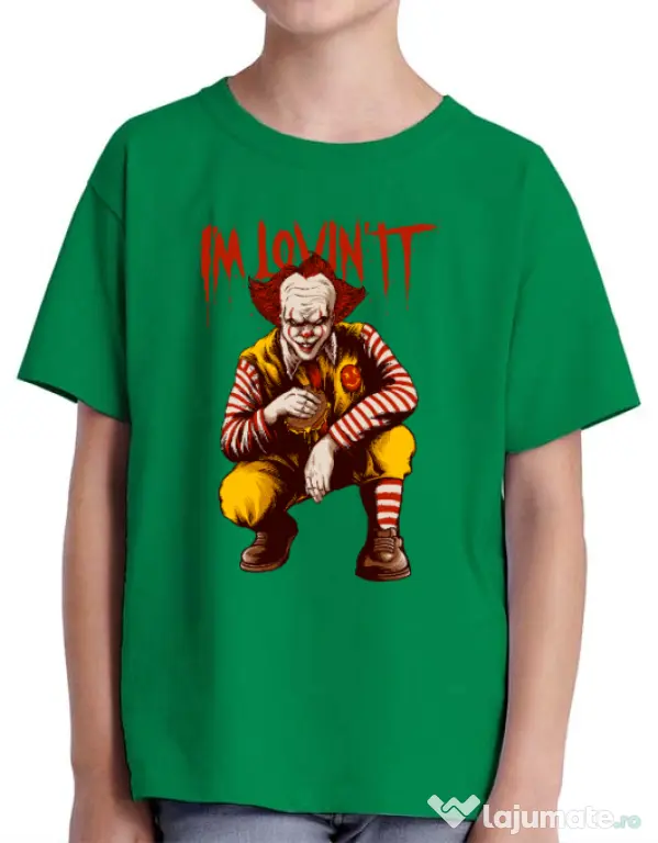 Tricou ADLER copil I'm Lovin IT Verde mediu