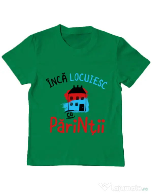 Tricou ADLER copil Inca locuiesc cu parintii Verde mediu
