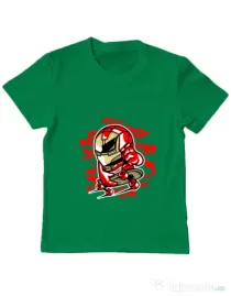 Tricou ADLER copil Iron Skate Verde mediu