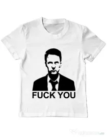 Tricou ADLER copil Jack FY Alb