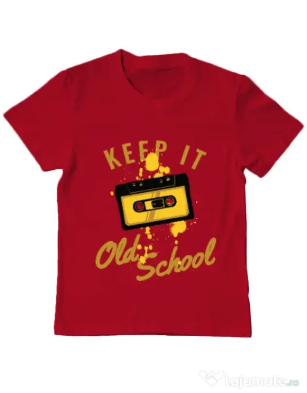 Tricou ADLER copil Keep it old school Rosu