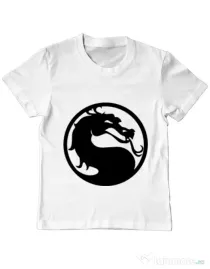 Tricou ADLER copil Kombat time Alb