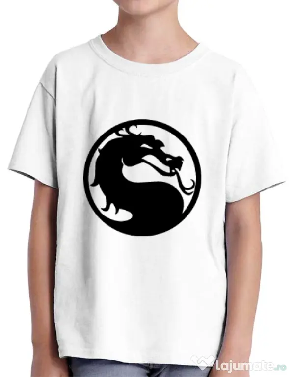 Tricou ADLER copil Kombat time Alb