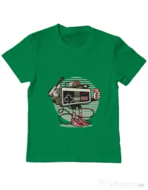 Tricou ADLER copil Let's Play Verde mediu