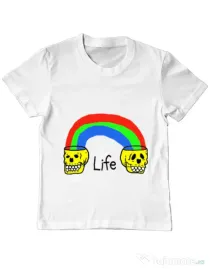 Tricou ADLER copil Life Alb